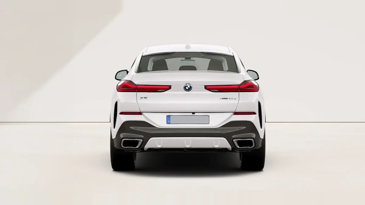 BMW X6 xDrive 40d M Sport en renting en Madrid — Trasera