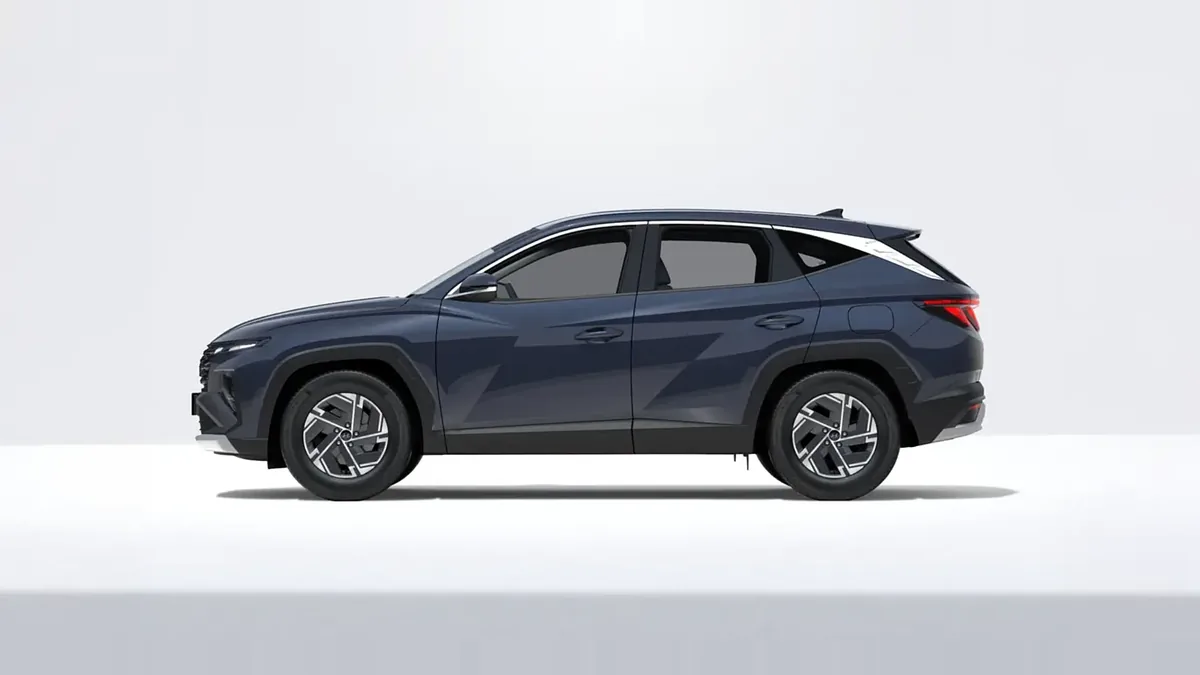 Hyundai Tucson FL 1.6T 239CV HEV AT Klass en renting en Madrid — Lateral
