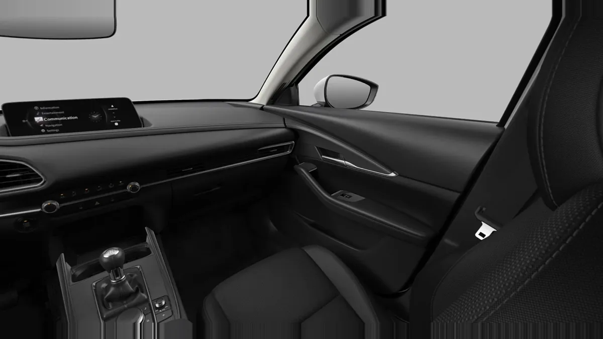 Mazda CX 30 2.5L e-SkyAct G MHEV 103kW Prime-Line en renting en Madrid — Interior