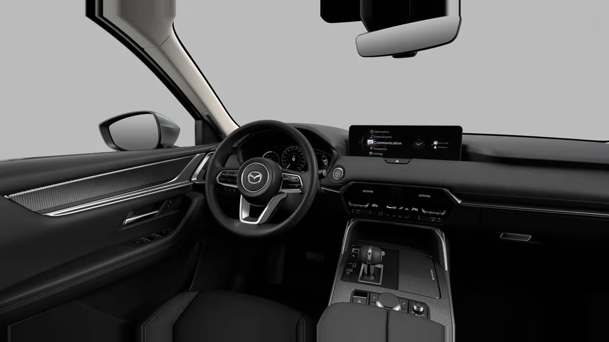 Mazda CX-60 e-Skyactiv D MHEV 147kW RWD 8AT Exclus.-Line en renting en Madrid — Delantera