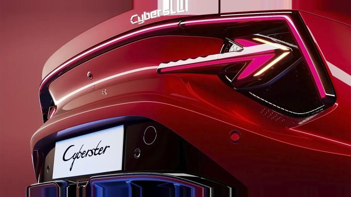 MG Cyberster Trophy Single Motor en renting en Madrid — Trasera